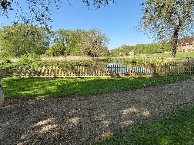Fencing a hotel lake
